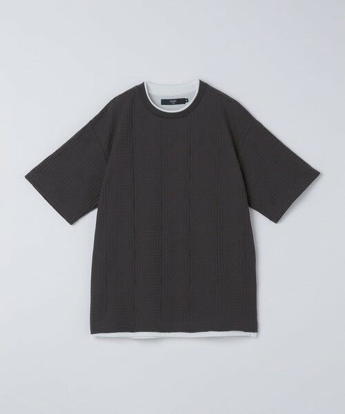 SHIPS / シップス Tシャツ | SHIPS Colors:フェイクレイヤード リンクス Tシャツ | 詳細1