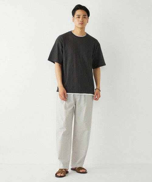 SHIPS / シップス Tシャツ | SHIPS Colors:フェイクレイヤード リンクス Tシャツ | 詳細10