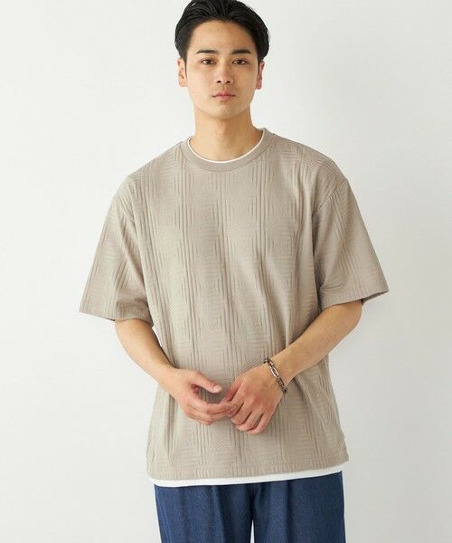 SHIPS / シップス Tシャツ | SHIPS Colors:フェイクレイヤード リンクス Tシャツ | 詳細15