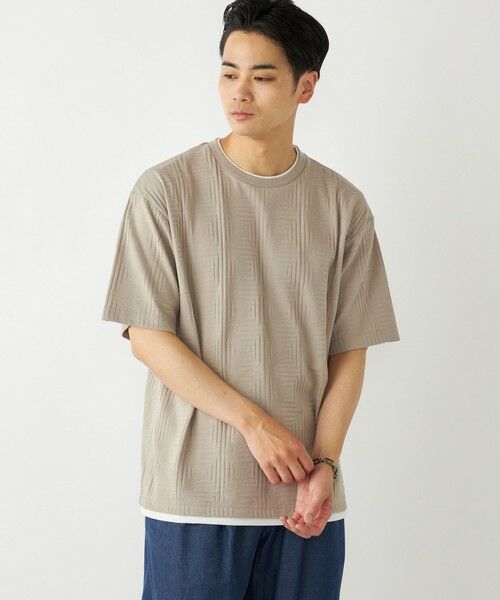 SHIPS / シップス Tシャツ | SHIPS Colors:フェイクレイヤード リンクス Tシャツ | 詳細16