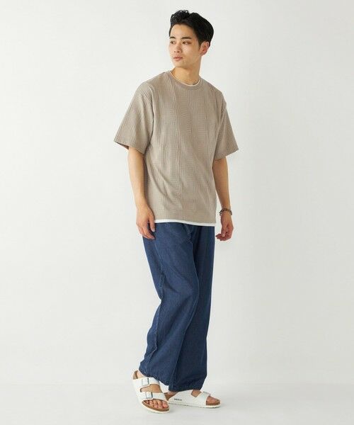 SHIPS / シップス Tシャツ | SHIPS Colors:フェイクレイヤード リンクス Tシャツ | 詳細18