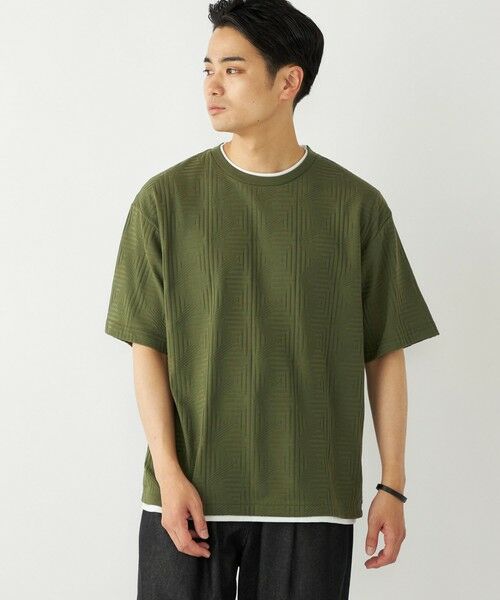 SHIPS / シップス Tシャツ | SHIPS Colors:フェイクレイヤード リンクス Tシャツ | 詳細29