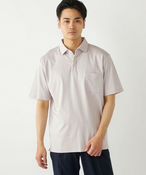SHIPS / シップス Tシャツ | SHIPS Colors:〈接触冷感・抗菌防臭〉シルケット スムース ポロシャツ | 詳細11