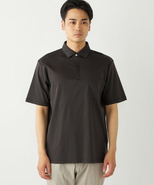 SHIPS / シップス Tシャツ | SHIPS Colors:〈接触冷感・抗菌防臭〉シルケット スムース ポロシャツ | 詳細21