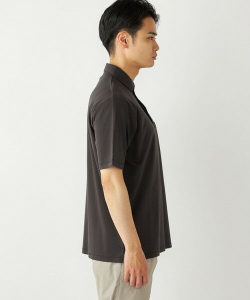 SHIPS / シップス Tシャツ | SHIPS Colors:〈接触冷感・抗菌防臭〉シルケット スムース ポロシャツ | 詳細24
