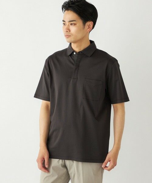 SHIPS / シップス Tシャツ | SHIPS Colors:〈接触冷感・抗菌防臭〉シルケット スムース ポロシャツ | 詳細28