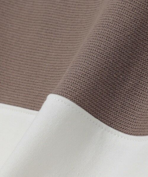 SHIPS / シップス Tシャツ | SHIPS Colors:〈洗濯機可能〉ニット 切替 ボーダー Tシャツ | 詳細9