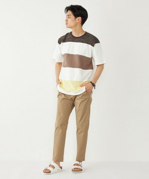 SHIPS / シップス Tシャツ | SHIPS Colors:〈洗濯機可能〉ニット 切替 ボーダー Tシャツ | 詳細13