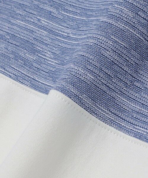 SHIPS / シップス Tシャツ | SHIPS Colors:〈洗濯機可能〉ニット 切替 ボーダー Tシャツ | 詳細17