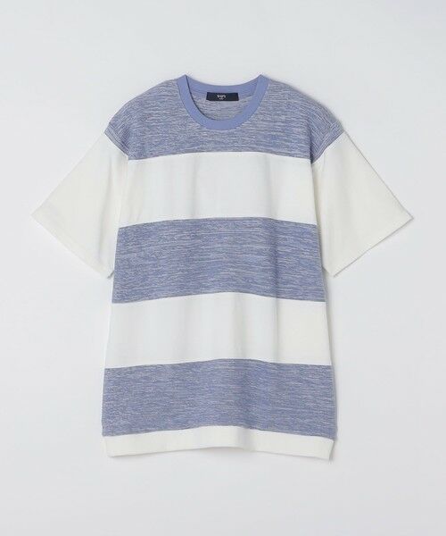 SHIPS / シップス Tシャツ | SHIPS Colors:〈洗濯機可能〉ニット 切替 ボーダー Tシャツ | 詳細16
