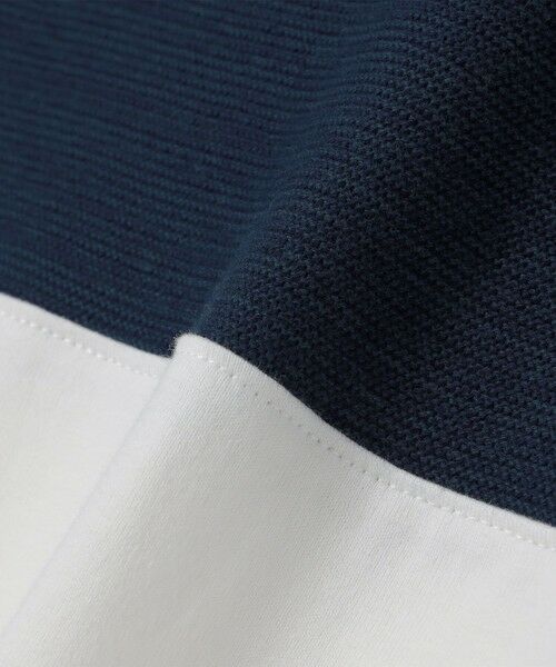 SHIPS / シップス Tシャツ | SHIPS Colors:〈洗濯機可能〉ニット 切替 ボーダー Tシャツ | 詳細29