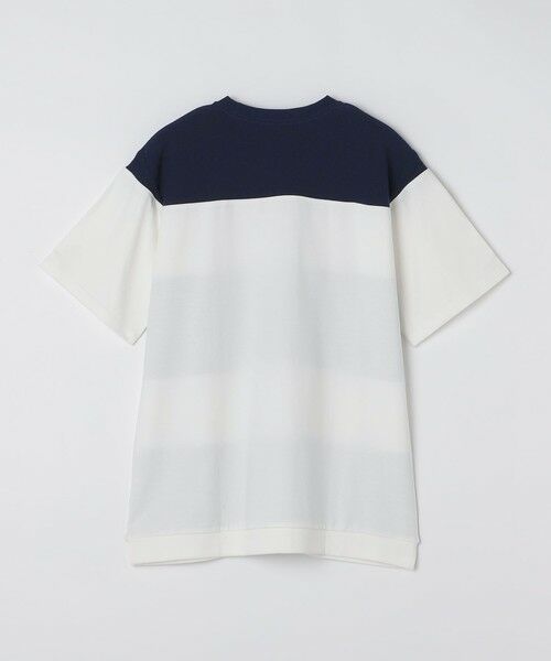 SHIPS / シップス Tシャツ | SHIPS Colors:〈洗濯機可能〉ニット 切替 ボーダー Tシャツ | 詳細24