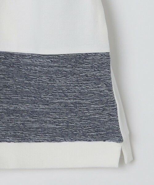 SHIPS / シップス Tシャツ | SHIPS Colors:〈洗濯機可能〉ニット 切替 ボーダー Tシャツ | 詳細27