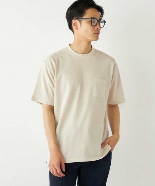 SHIPS / シップス Tシャツ | SHIPS Colors:〈吸水速乾〉リネンブレンド カノコ ビズ Tシャツ◇ | 詳細23