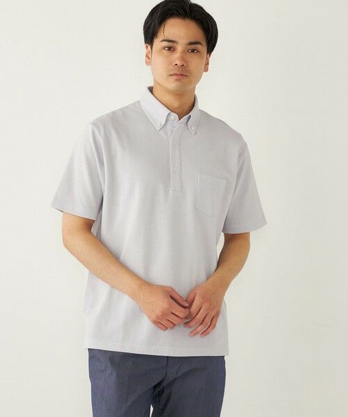 SHIPS / シップス ポロシャツ | SHIPS Colors: 〈吸水速乾〉カノコ ボタンダウン 半袖 ポロシャツ | 詳細9