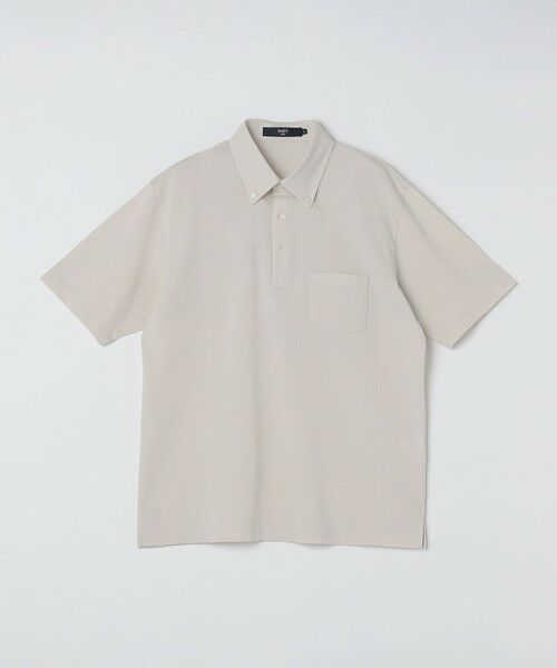 SHIPS / シップス ポロシャツ | SHIPS Colors: 〈吸水速乾〉カノコ ボタンダウン 半袖 ポロシャツ（ベージュ）