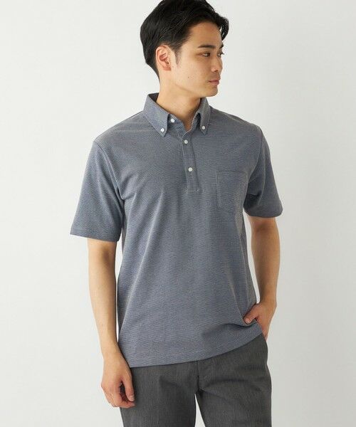 SHIPS / シップス ポロシャツ | SHIPS Colors: 〈吸水速乾〉カノコ ボタンダウン 半袖 ポロシャツ(コバルトブルー)