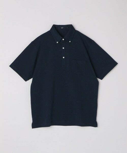 SHIPS / シップス ポロシャツ | SHIPS Colors: 〈吸水速乾〉カノコ ボタンダウン 半袖 ポロシャツ(ネイビー)