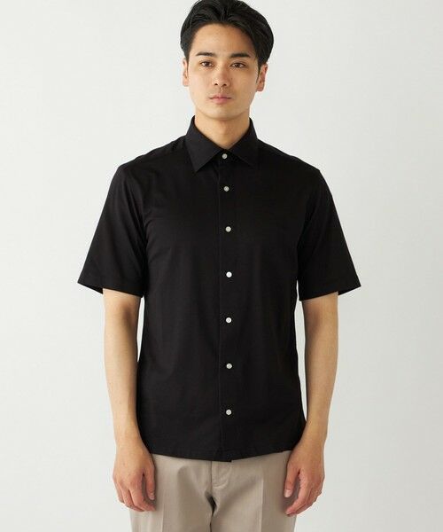 SHIPS / シップス Tシャツ | SHIPS Colors:〈洗濯機可能〉カノコ ニット ワイドカラー ショートスリーブ | 詳細5