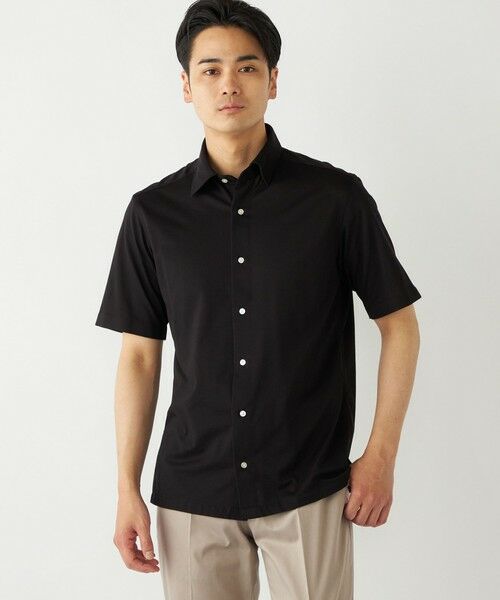 SHIPS / シップス Tシャツ | SHIPS Colors:〈洗濯機可能〉カノコ ニット ワイドカラー ショートスリーブ | 詳細11