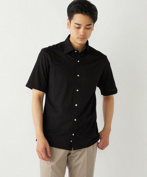 SHIPS / シップス Tシャツ | SHIPS Colors:〈洗濯機可能〉カノコ ニット ワイドカラー ショートスリーブ | 詳細12