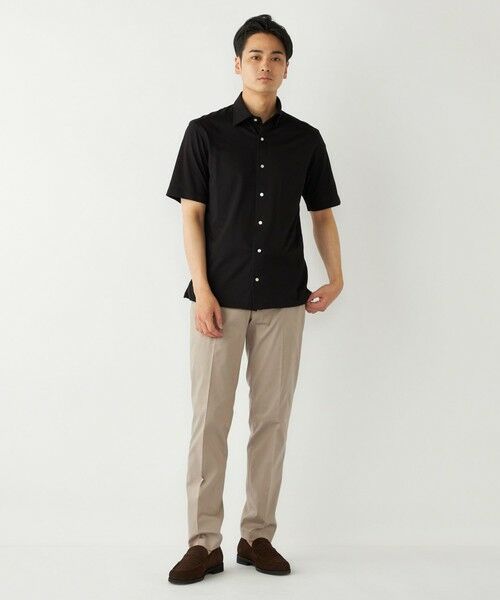 SHIPS / シップス Tシャツ | SHIPS Colors:〈洗濯機可能〉カノコ ニット ワイドカラー ショートスリーブ | 詳細13