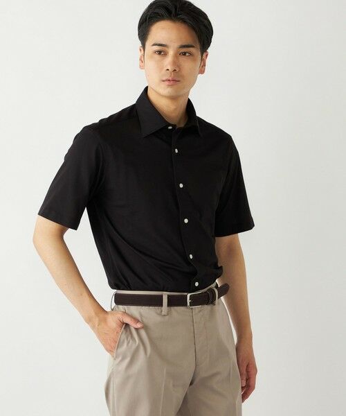 SHIPS / シップス Tシャツ | SHIPS Colors:〈洗濯機可能〉カノコ ニット ワイドカラー ショートスリーブ | 詳細15