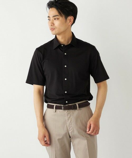 SHIPS / シップス Tシャツ | SHIPS Colors:〈洗濯機可能〉カノコ ニット ワイドカラー ショートスリーブ | 詳細16