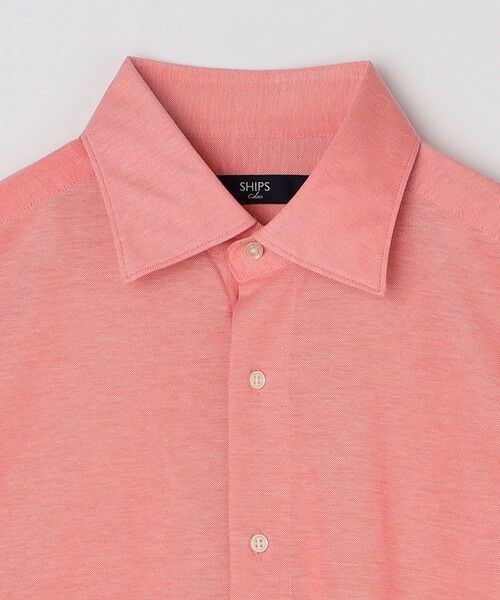 SHIPS / シップス Tシャツ | SHIPS Colors:〈洗濯機可能〉カノコ ニット ワイドカラー ショートスリーブ | 詳細24