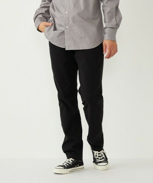 SHIPS / シップス その他パンツ | 《一部追加予約》SHIPS Colors:〈洗濯機可能〉ストレッチ テーパード チノパン◆(ブラック)