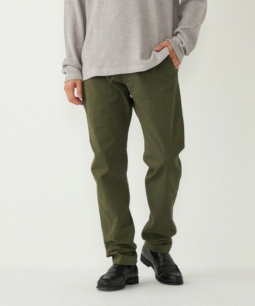SHIPS / シップス その他パンツ | 《一部追加予約》SHIPS Colors:〈洗濯機可能〉ストレッチ テーパード チノパン◆(オリーブ)