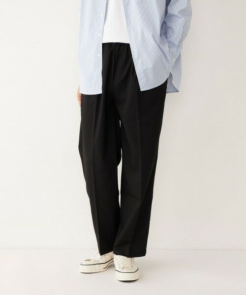 SHIPS / シップス その他パンツ | SHIPS Colors: テーパード ワイド トラウザー パンツ(ブラック)