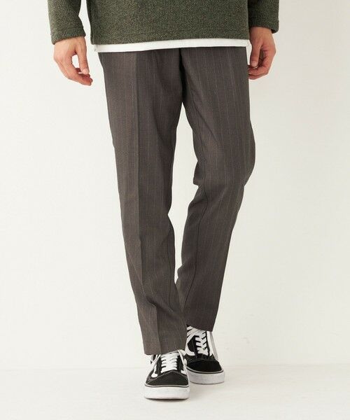 SHIPS / シップス スラックス・ドレスパンツ | SHIPS Colors: イージー スラックス パンツ(ダークグレー)