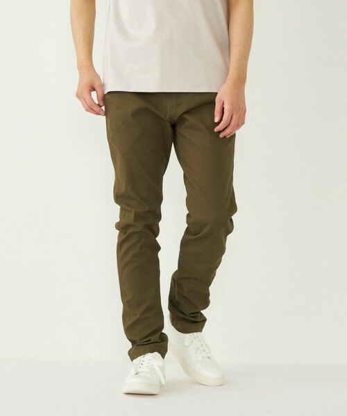 SHIPS / シップス チノ・ワークパンツ | SHIPS Colors: ストレッチ テーパード チノパン◇(ダークオリーブ)