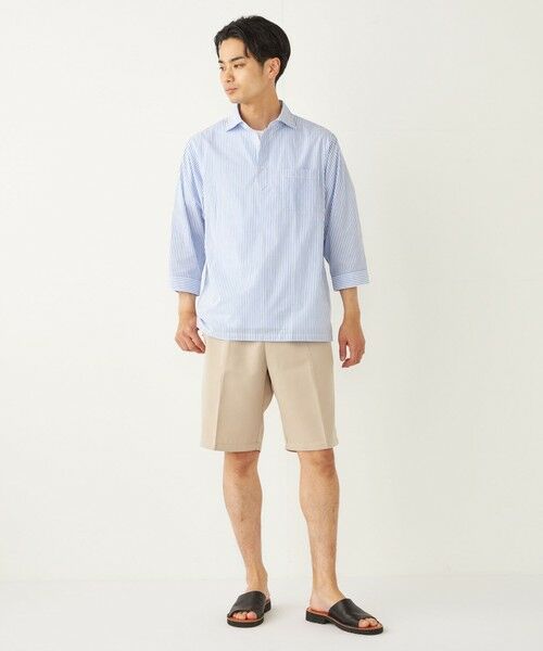 SHIPS / シップス ショート・ハーフ・半端丈パンツ | SHIPS Colors:〈洗濯機可能〉ワイド チノ ショーツ | 詳細14