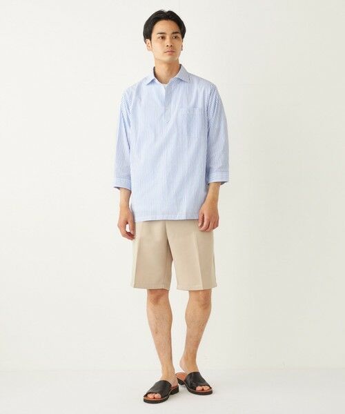 SHIPS / シップス ショート・ハーフ・半端丈パンツ | SHIPS Colors:〈洗濯機可能〉ワイド チノ ショーツ | 詳細15