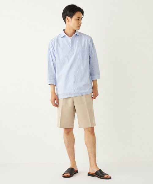 SHIPS / シップス ショート・ハーフ・半端丈パンツ | SHIPS Colors:〈洗濯機可能〉ワイド チノ ショーツ | 詳細16