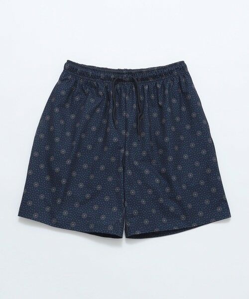 SHIPS / シップス ショート・ハーフ・半端丈パンツ | SHIPS Colors:〈洗濯機可能〉プリント ショーツ(ネイビー)
