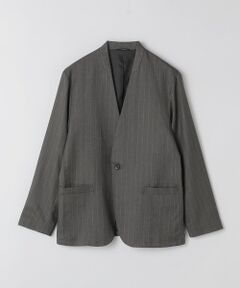 SHIPS / シップス ノーカラージャケット | SHIPS Colors: 〈手洗い可能〉ウールライク ノーカラー ジャケット