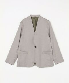 SHIPS / シップス ノーカラージャケット | SHIPS Colors: 〈手洗い可能〉ウールライク ノーカラー ジャケット