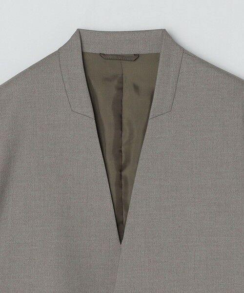 SHIPS / シップス ノーカラージャケット | SHIPS Colors: 〈手洗い可能〉ウールライク ノーカラー ジャケット | 詳細7