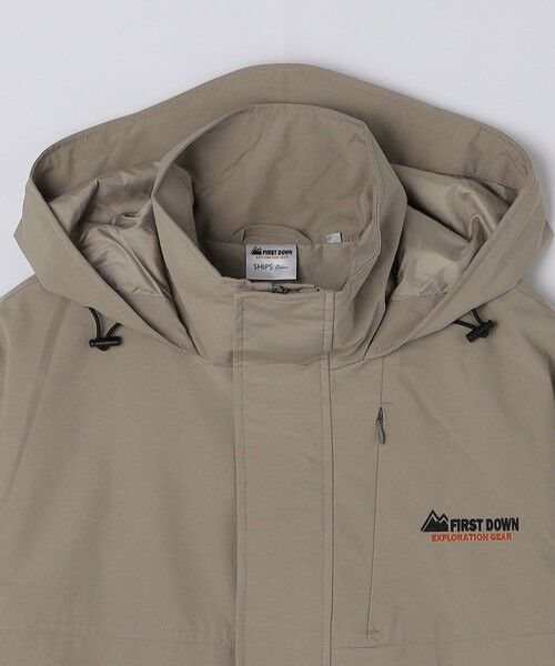 SHIPS / シップス ブルゾン | 【SHIPS Colors別注】FIRST DOWN: 〈洗濯機可能〉ジップ フード ブルゾン | 詳細15