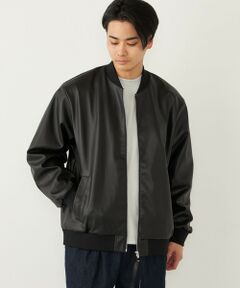 SHIPS / シップス ブルゾン | SHIPS Colors:合成皮革 ボマー ジャケット◇