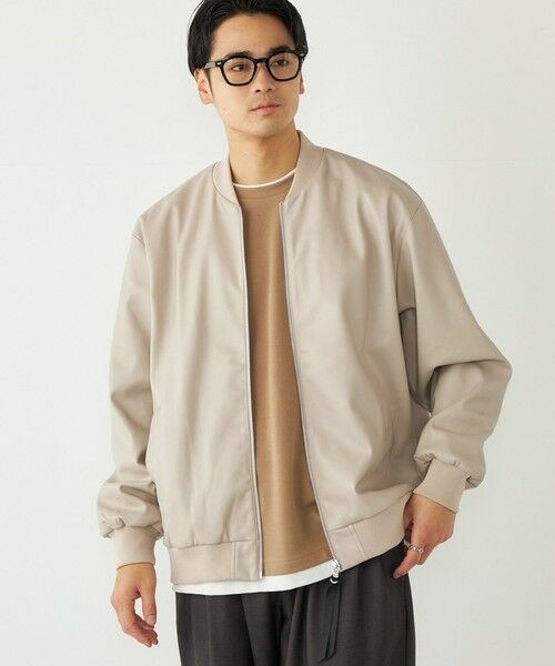 SHIPS / シップス ブルゾン | SHIPS Colors:合成皮革 ボマー ジャケット◇ | 詳細4