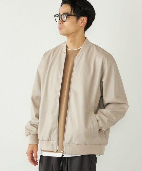 SHIPS / シップス ブルゾン | SHIPS Colors:合成皮革 ボマー ジャケット◇ | 詳細5