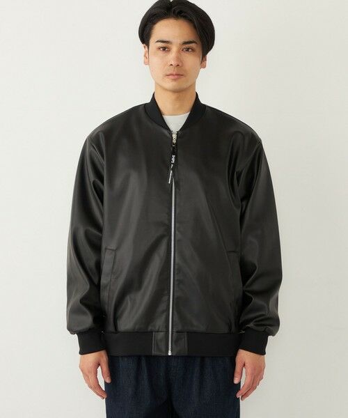 SHIPS / シップス ブルゾン | SHIPS Colors:合成皮革 ボマー ジャケット◇ | 詳細11