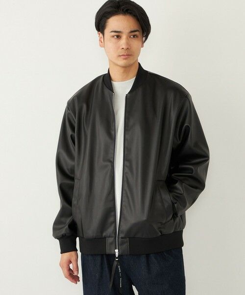 SHIPS / シップス ブルゾン | SHIPS Colors:合成皮革 ボマー ジャケット◇ | 詳細15
