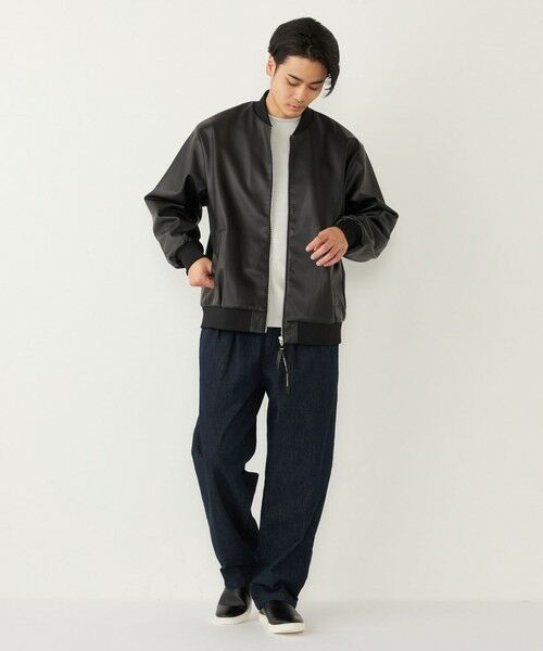 SHIPS / シップス ブルゾン | SHIPS Colors:合成皮革 ボマー ジャケット◇ | 詳細25