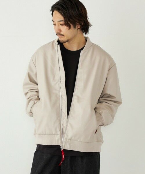 SHIPS / シップス ブルゾン | SHIPS Colors:合成皮革 ボア ボマー ジャケット | 詳細14