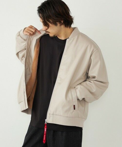 SHIPS / シップス ブルゾン | SHIPS Colors:合成皮革 ボア ボマー ジャケット | 詳細17